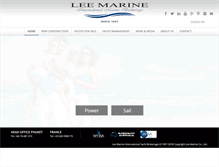 Tablet Screenshot of leemarine.com